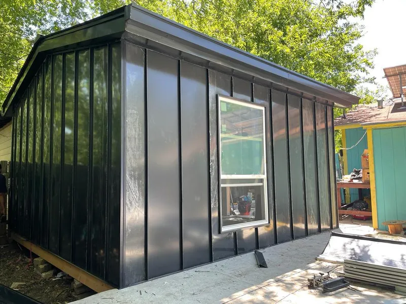 Black standing seam metal wall panels for Roof Inspection in Twinsburg